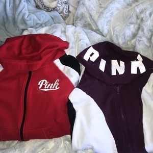 Two hoodie jackets